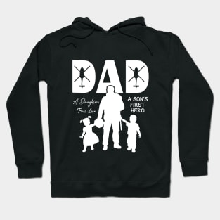 Blackhawk - Dad, A Daughter's First Love, A Son's First Hero Hoodie